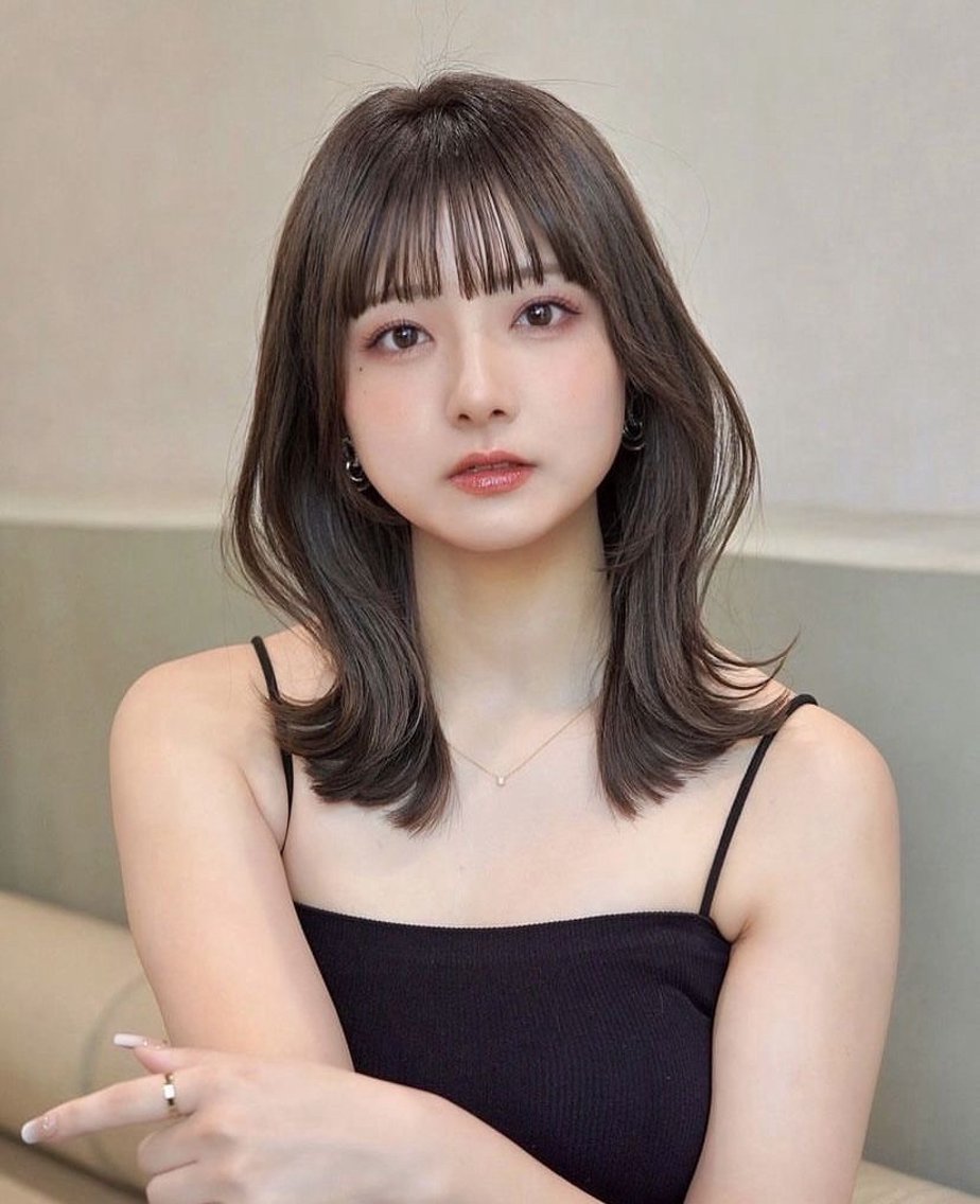 ミディアム こうた|韓国風レイ ヤー・カット🫧のヘアスタイル