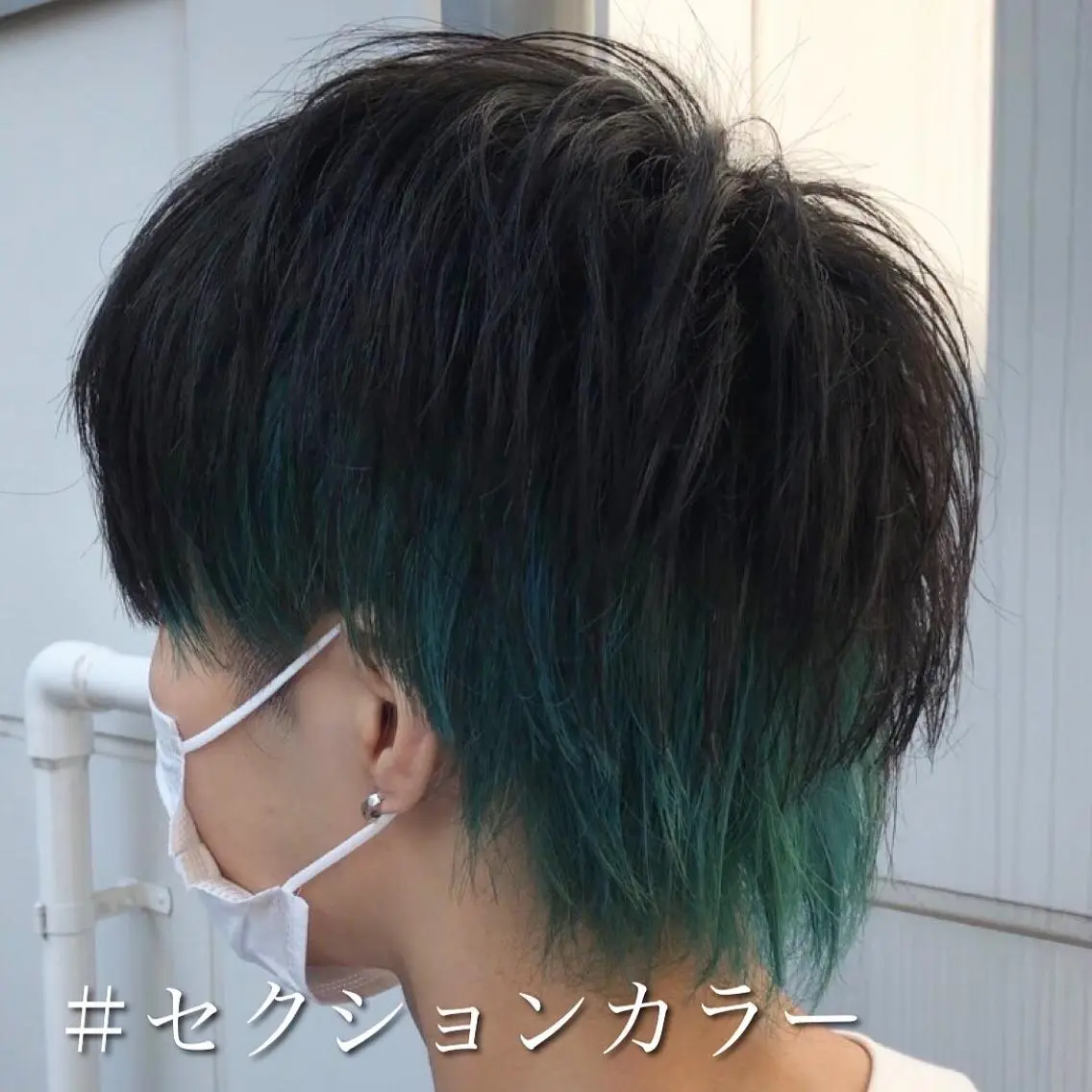 ショート カラー メンズ メンズウルフカット ウルフカット カット ヘアカラー トリートメント ⭐️メンズ特化⭐️ 上杉俊祐のヘアスタイル