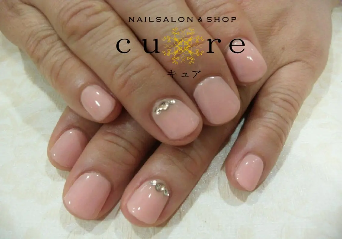 ショート ネイル ハンドネイル ネイルサロン Cureのネイルデザイン