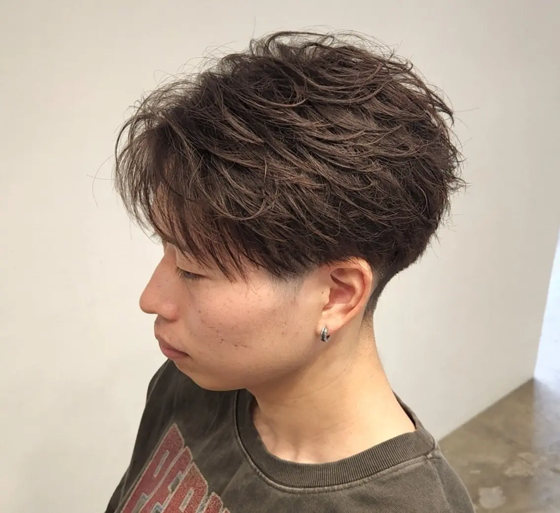 ショート パーマ メンズ 【イケメン風パーマ】 SHOFYのヘアスタイル