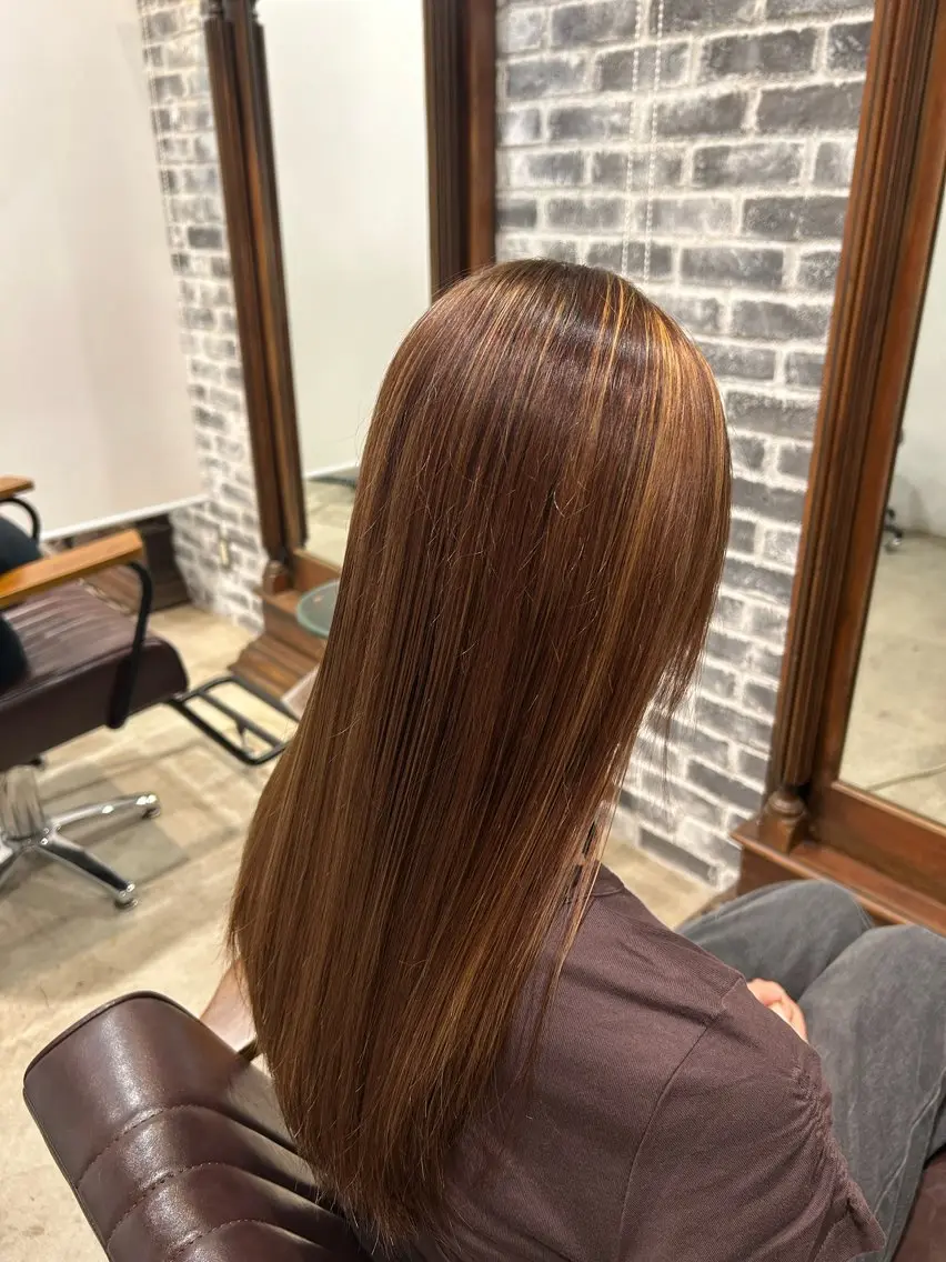 ロング 縮毛矯正 瑠斗 /ワンカラー募集中！のヘアスタイル