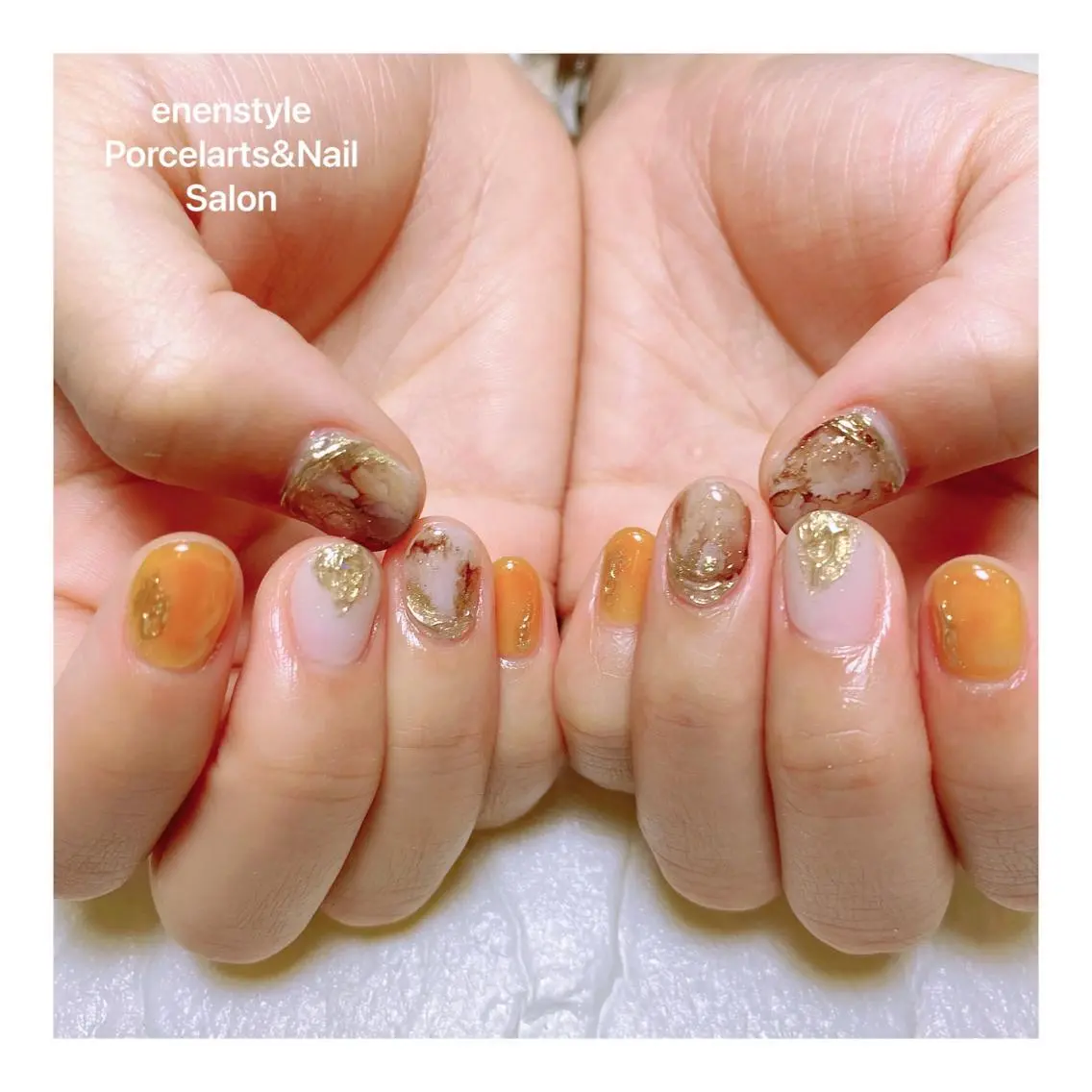 ショート ネイル ハンドネイル 🐾enen style 🐾のネイルデザイン
