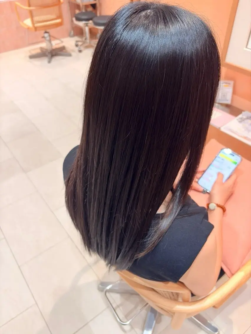 ロング 縮毛矯正 カラーモデル募集中/ ともみのヘアスタイル
