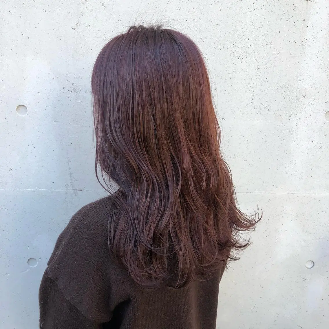 ロング カラー ラベンダーカラー レッドカラー カット ヘアカラー トリートメント 酸性縮毛矯正🧴韓国 レイヤー/髪質改善のヘアスタイル