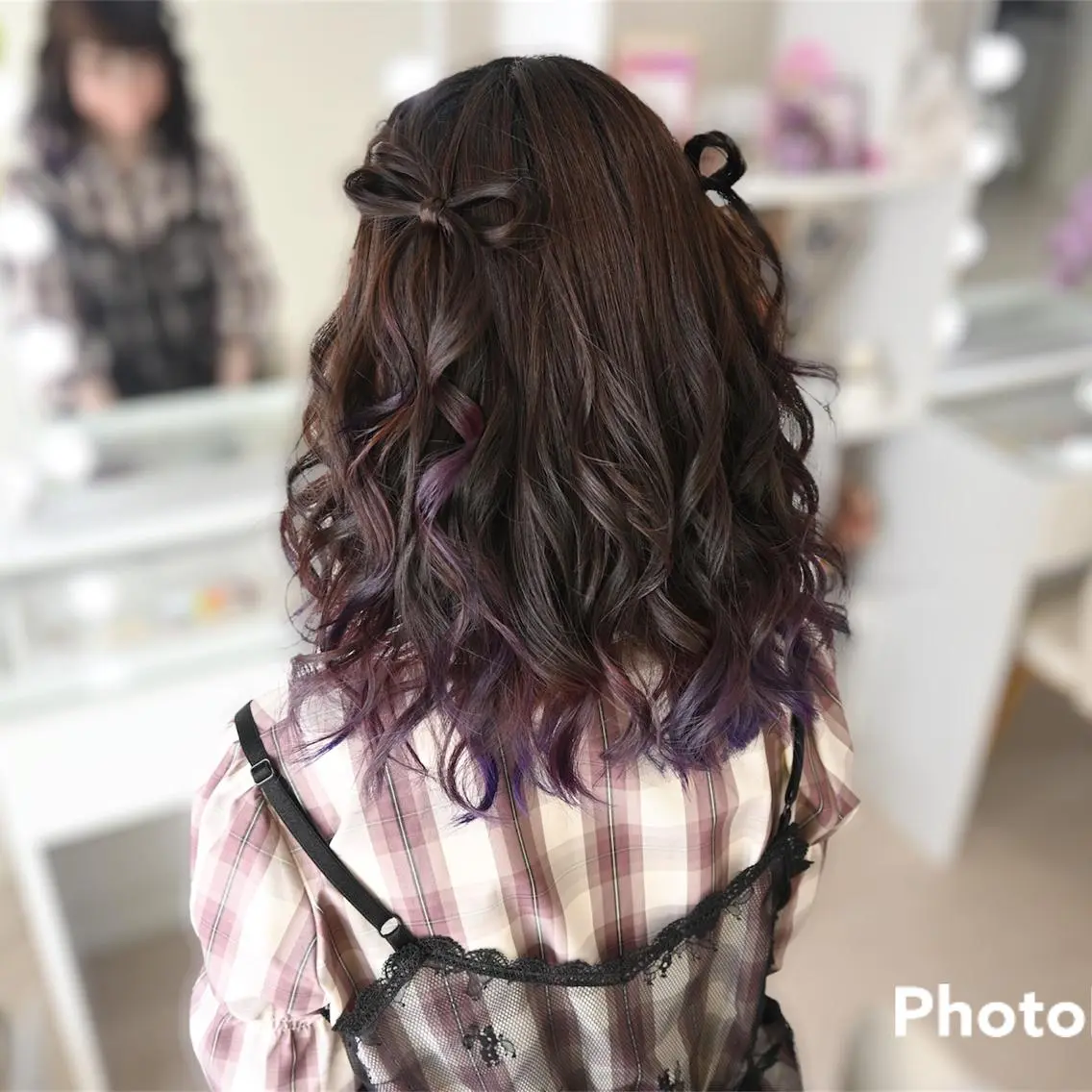 ミディアム ヘアアレンジ 麻優 ヘアセットのヘアスタイル
