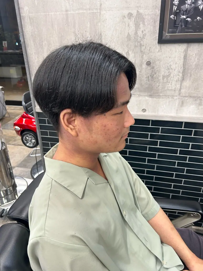 メンズ センターパート カットモデル募集⭐️ HINANOのヘアスタイル