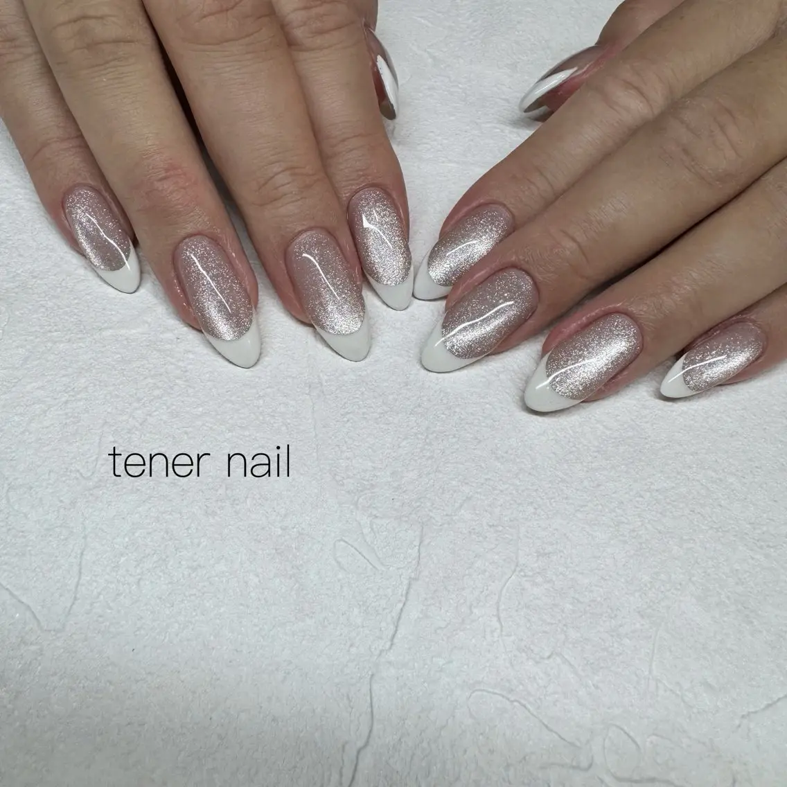 ネイル フレンチネイル マグネットネイル ハンドネイル テネルネイル tener nailのネイルデザイン