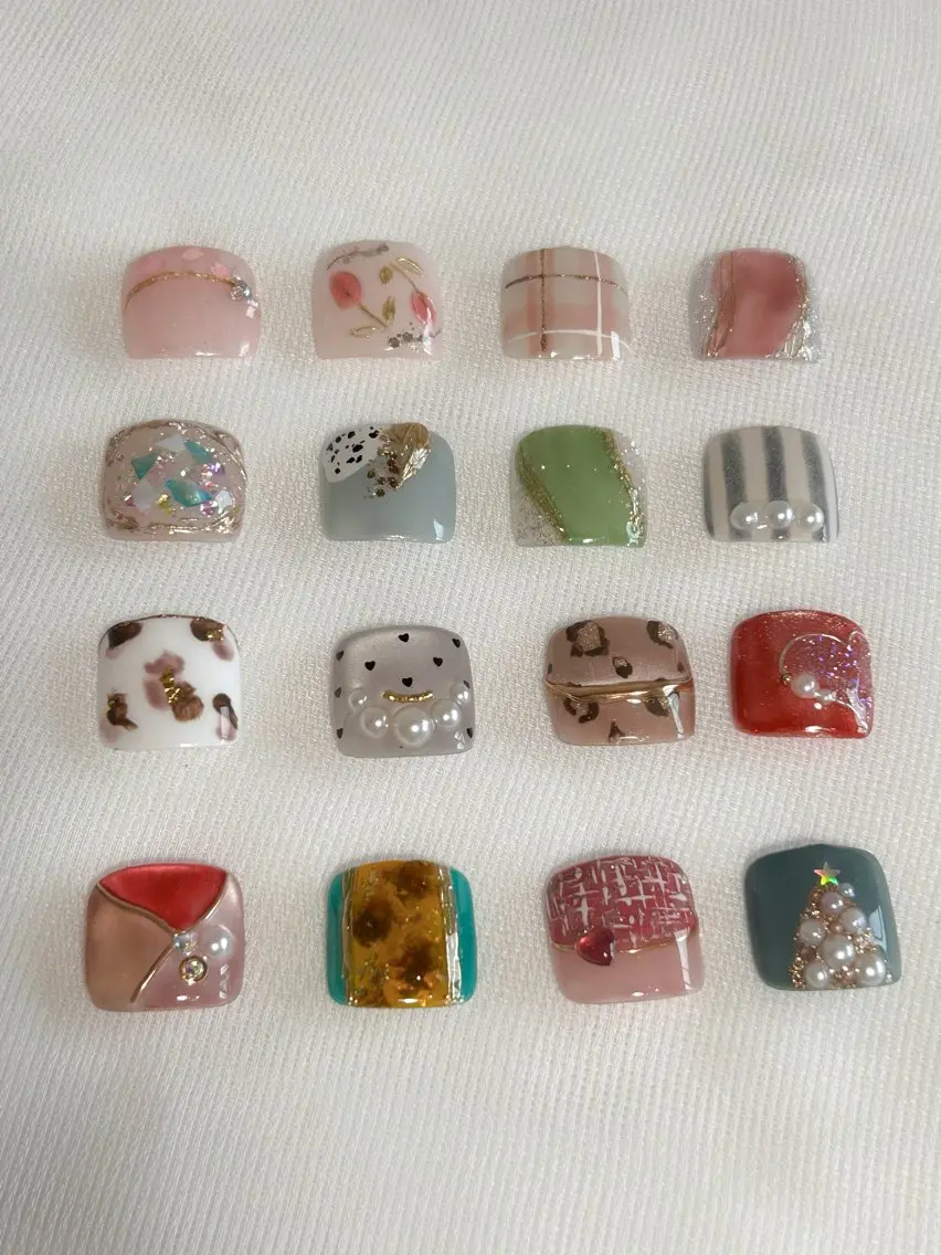ワンカラー+親指アートの写真