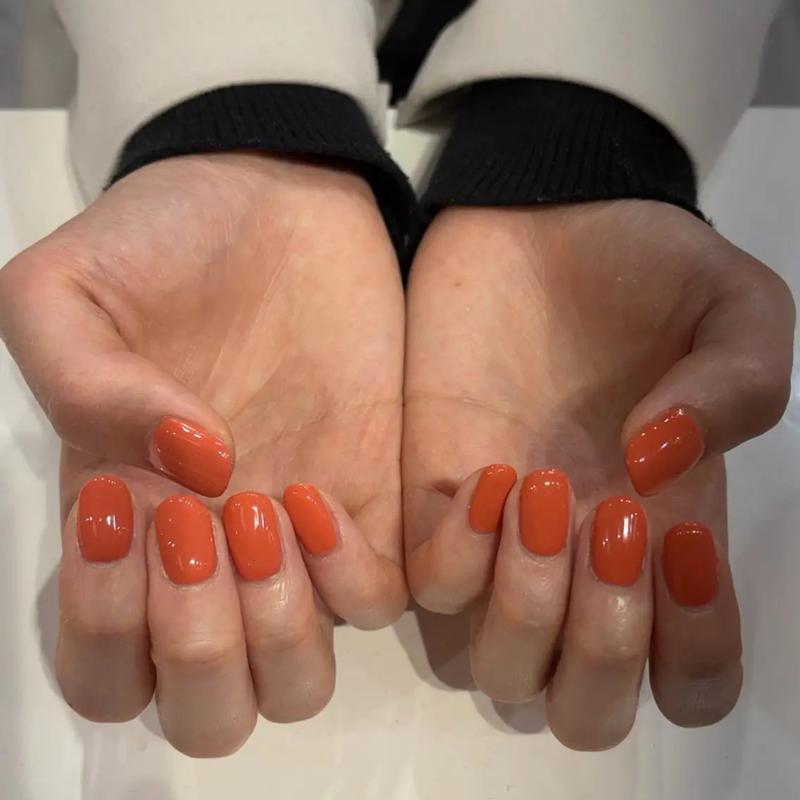 ネイル ワンカラーネイル SHELL NAIL ホノカ🤍のネイルデザイン