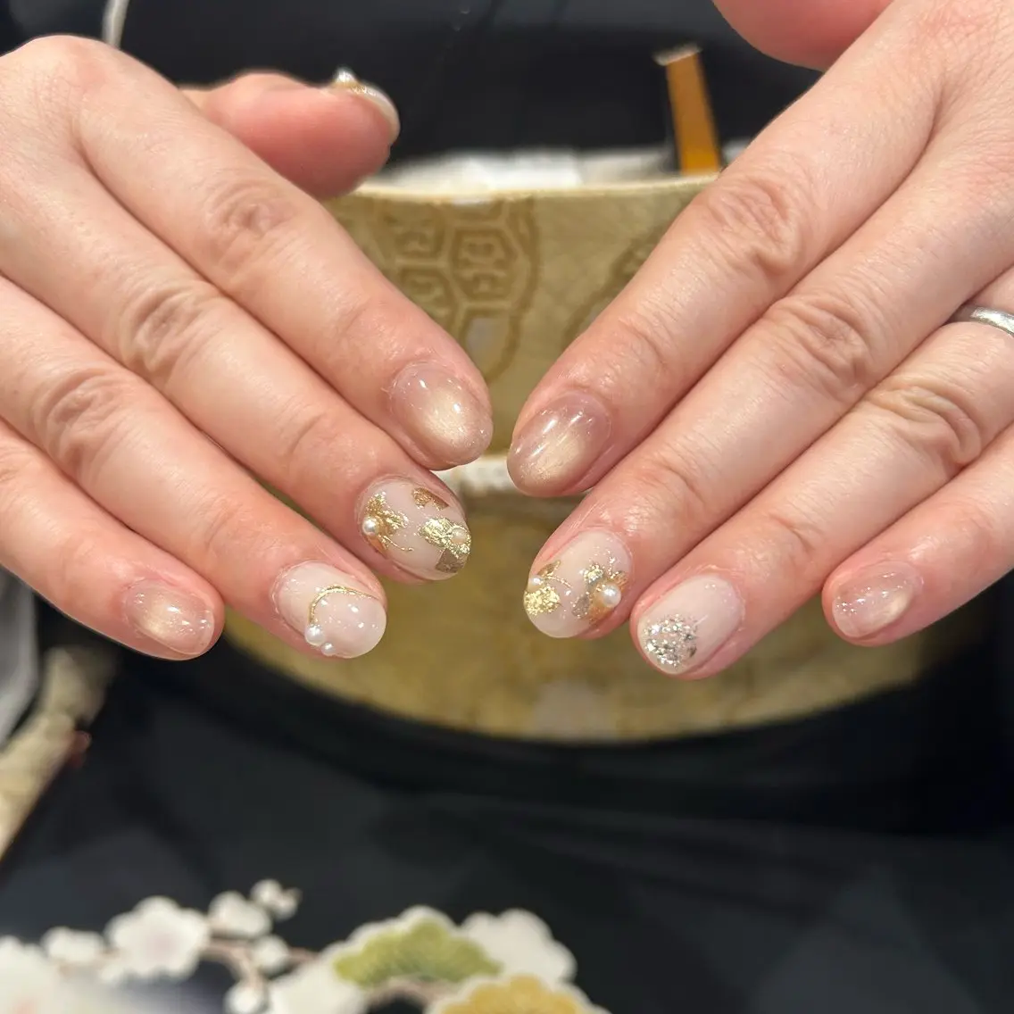 ネイル 持ち込み Allure 小山店 結咲(ゆいさ)のネイルデザイン