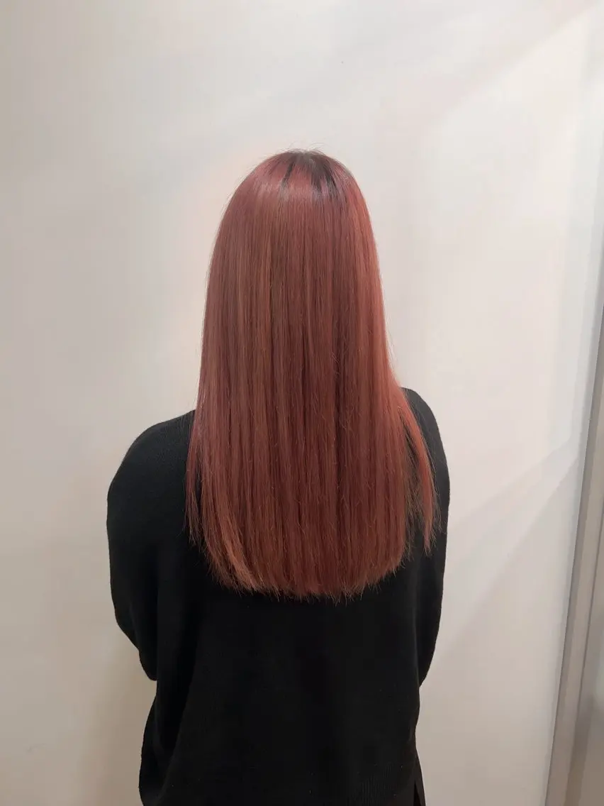 カラー ピンクカラー ヘアカラー きむら なみか🪐のヘアスタイル