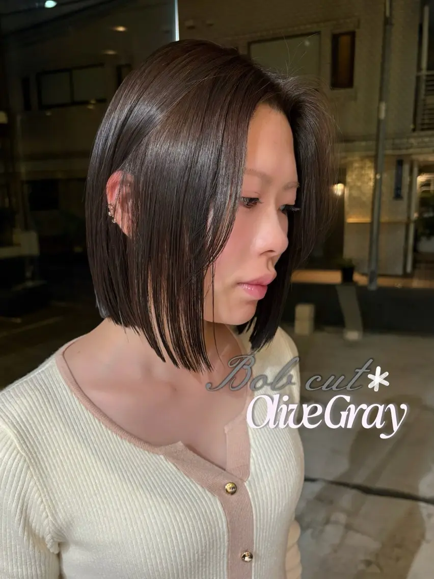 ショート カラー 似合わせボブ✨️ RIEのヘアスタイル