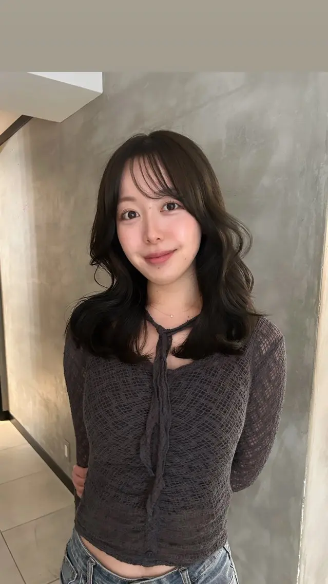ロング カラー カット ヘアカラー タナカ カナ🫧のヘアスタイル