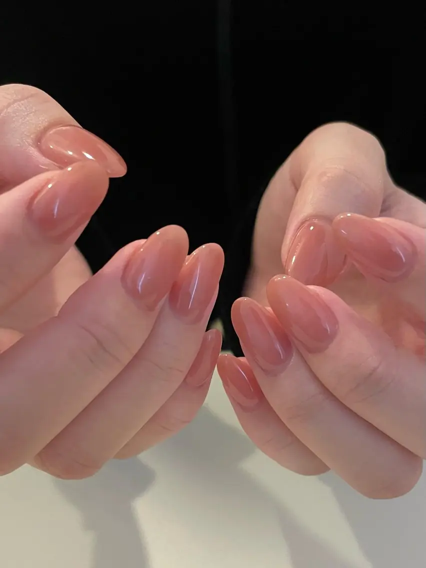 ネイル ワンカラーネイル ピンク ハンドネイル roof nailのネイルデザイン