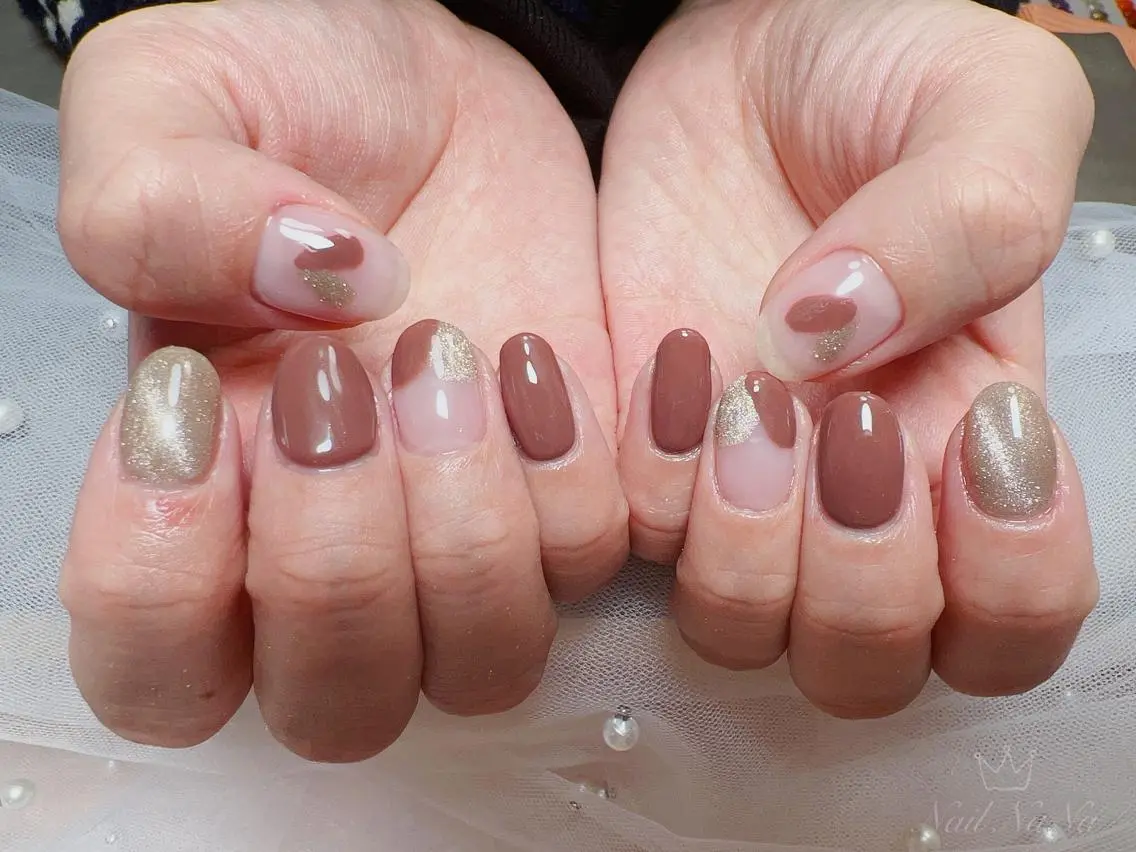 ショート カラー ネイル ハンドネイル Nail NaNaのネイルデザイン