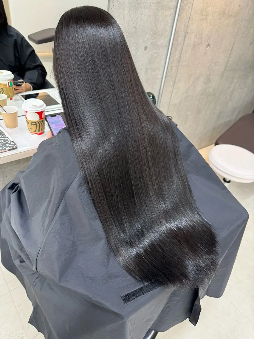 ロング 縮毛矯正 トリートメント うる艶ヘア♡韓国好き 透明感　shotaのヘアスタイル