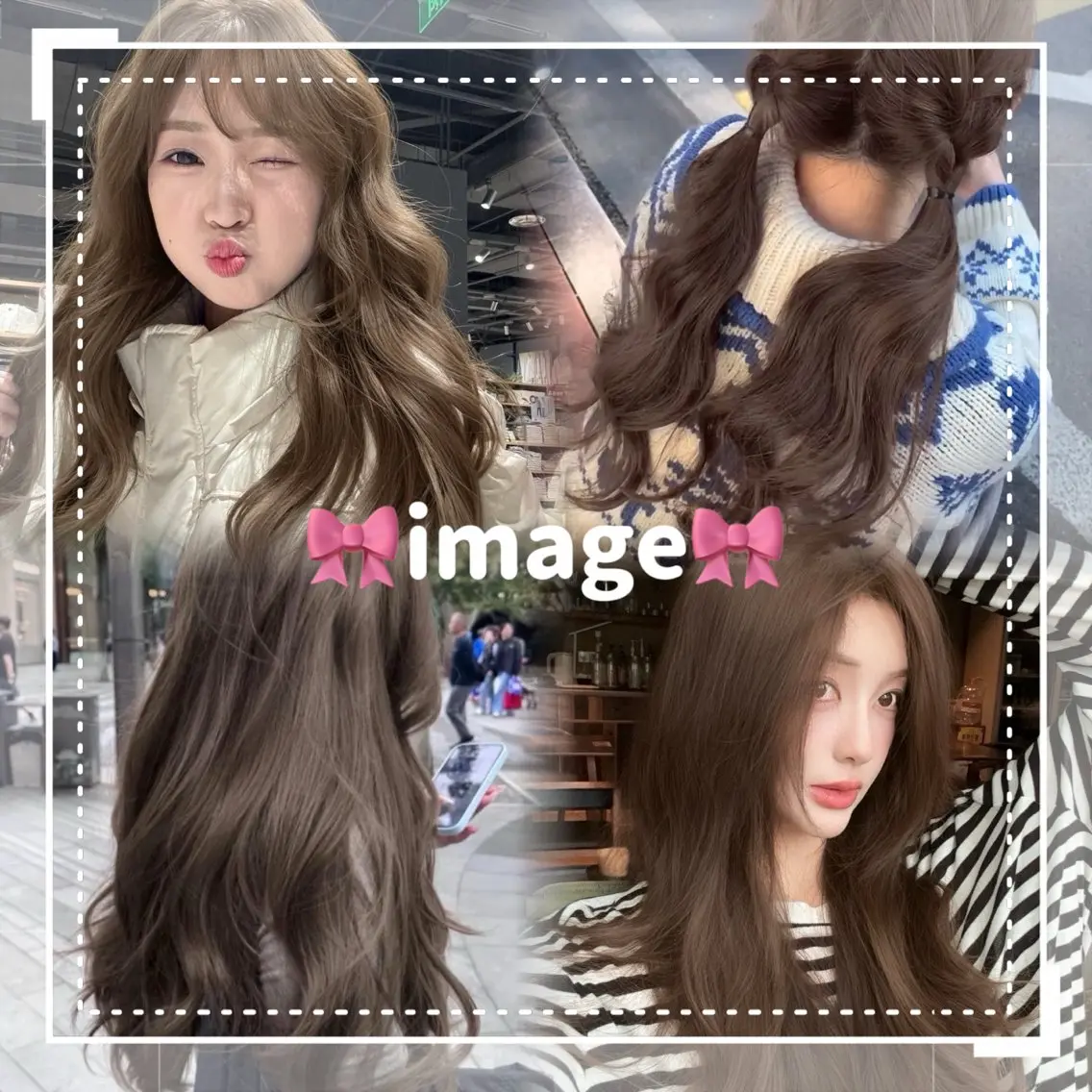🎀推し活女子必見🎀ブリーチなしWカラー＋似合わせカットの写真