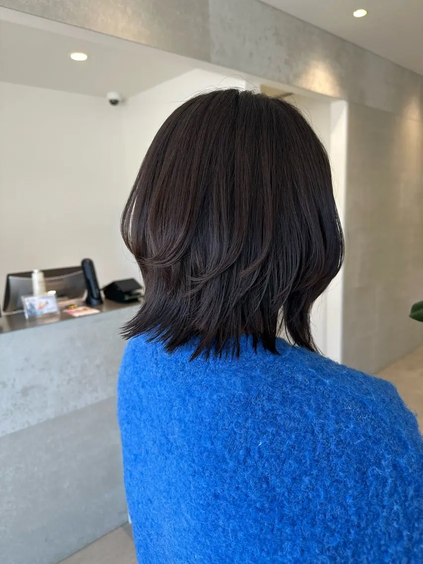 ミディアム 門脇 紬希のヘアスタイル