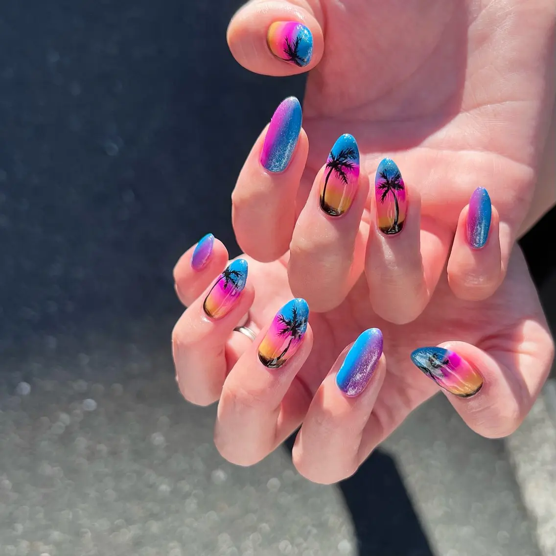 ネイル アートネイル 夏ネイル Lumière nail_RIKAのネイルデザイン