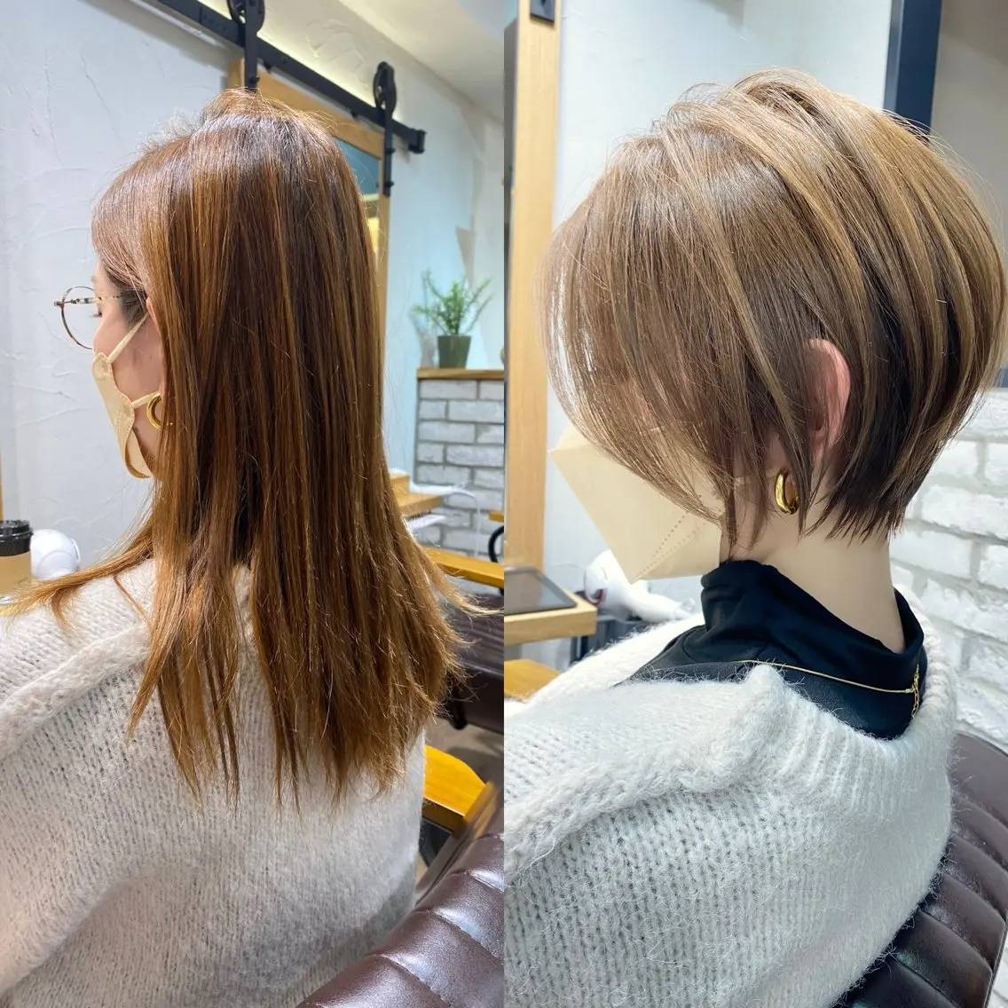 ショート 💐ショート/レイヤ ー💐荒砂のヘアスタイル