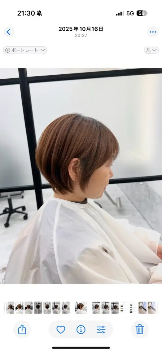 ショート カット トリートメント miku 🍑髪質改善サロンのヘアスタイル