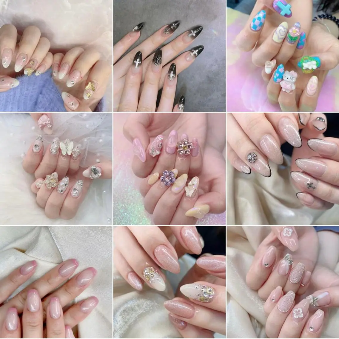ネイル 渋谷／チップ長さ出し 👑アプレgel-xのネイルデザイン