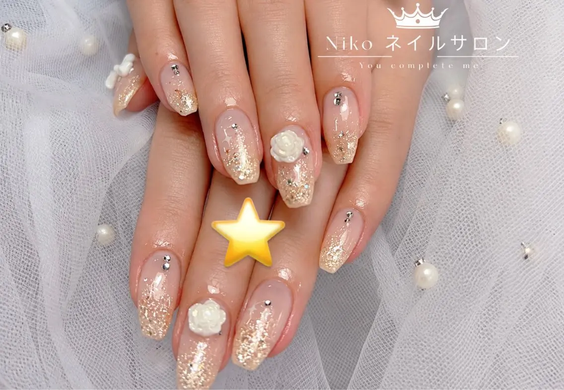 ネイル チークネイル 長さ出し フットネイル フレンチネイル ジェルネイル ハンドネイル NIKO NAIL 柏のネイルデザイン
