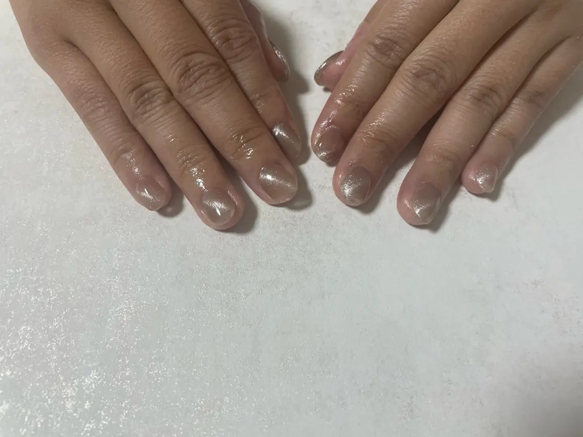 ネイル ジェルネイル 韓国ネイル マグネットネイル メンズネイル パラジェル kiki nail たまプラーザのネイルデザイン