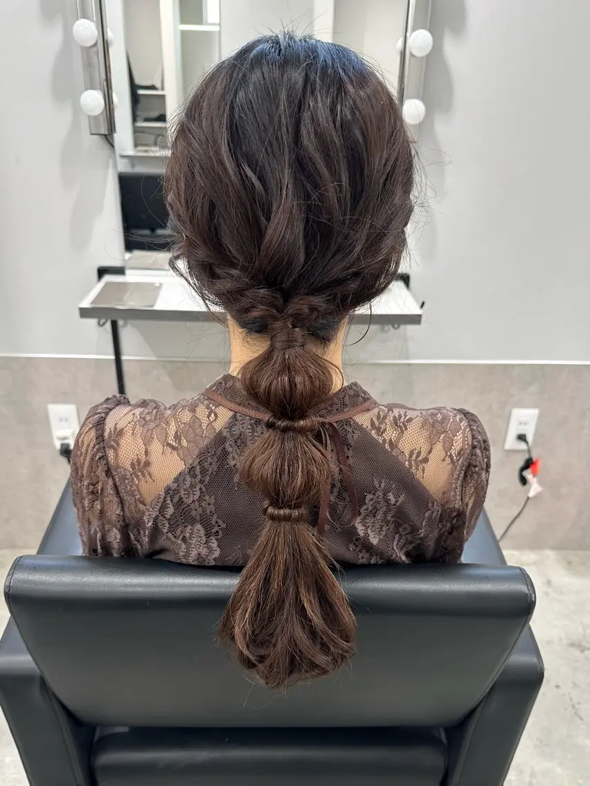 ロング ヘアアレンジ ヘアセット 🎀透明感 カラーHiROEのヘアスタイル
