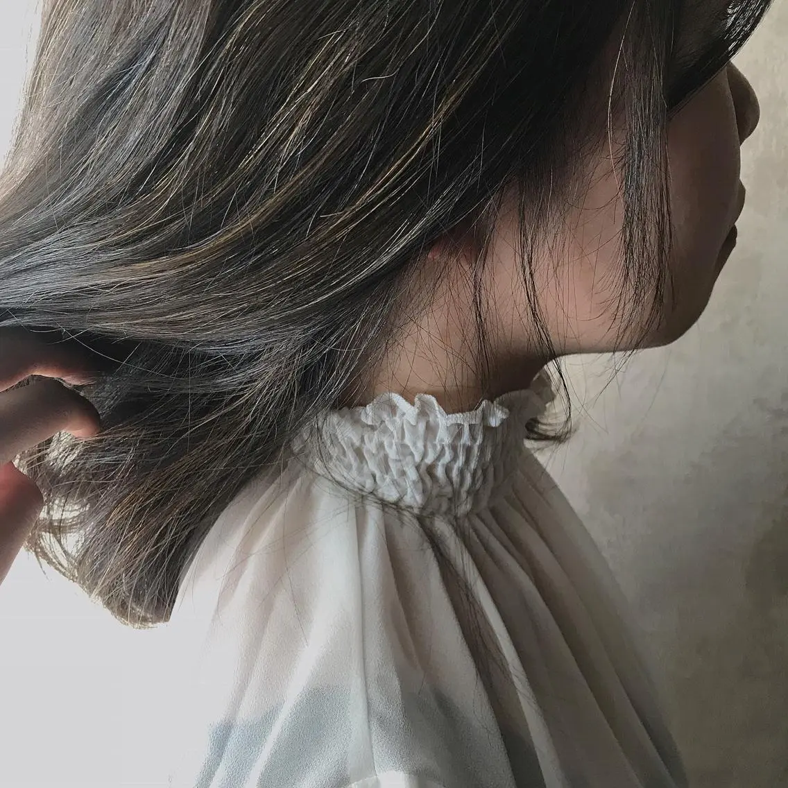 ミディアム カラー 山下 千明のヘアスタイル