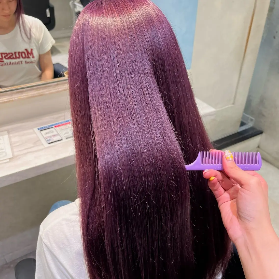 【リタッチのみ💘】ブリーチリタッチ➕オンカラー➕髪質改善トリートメント🧸🤎の写真