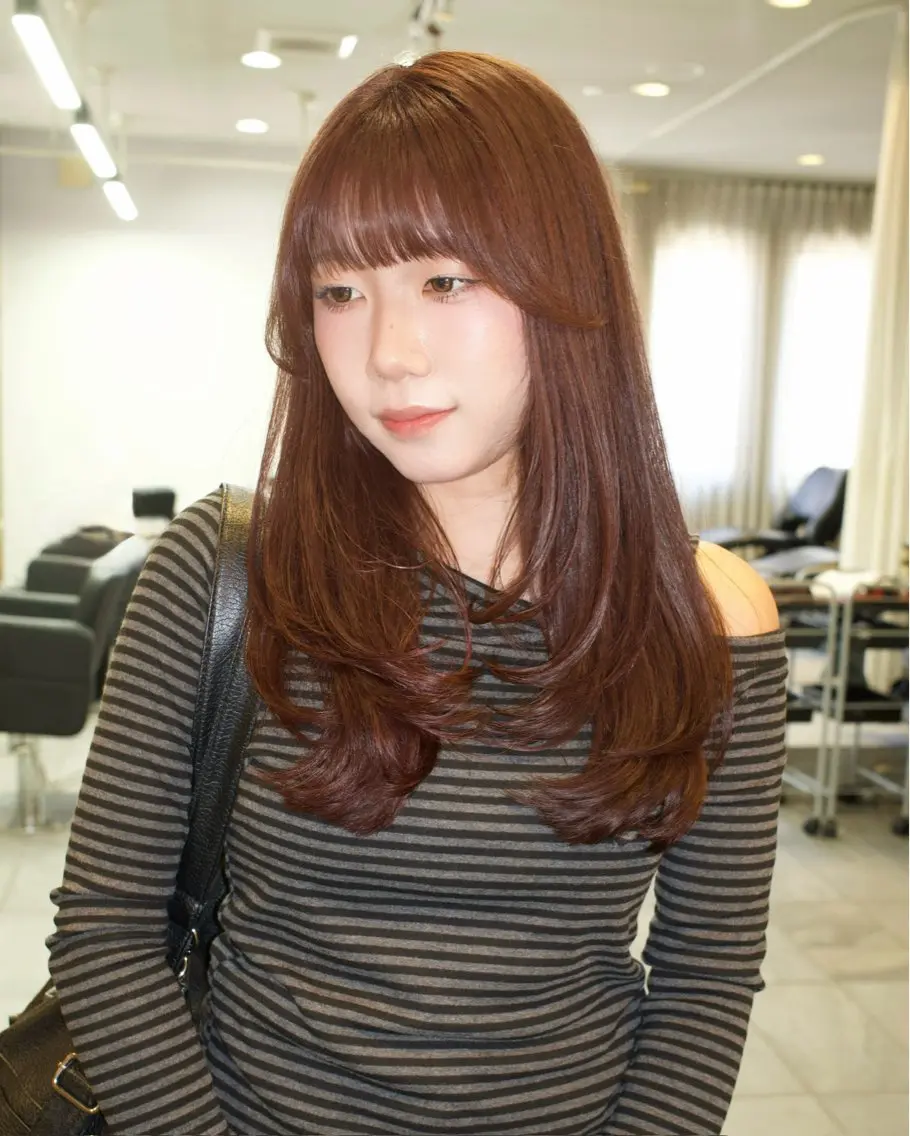 ロング カラー カット ヘアカラー yoro /ミホのヘアスタイル