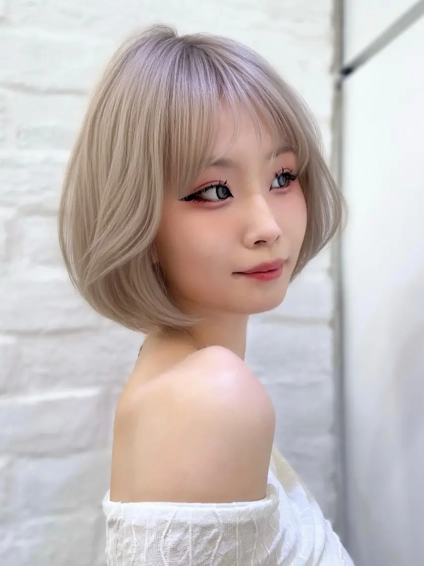 ショート なつき🎀韓国ヘア /透明感カラーのヘアスタイル