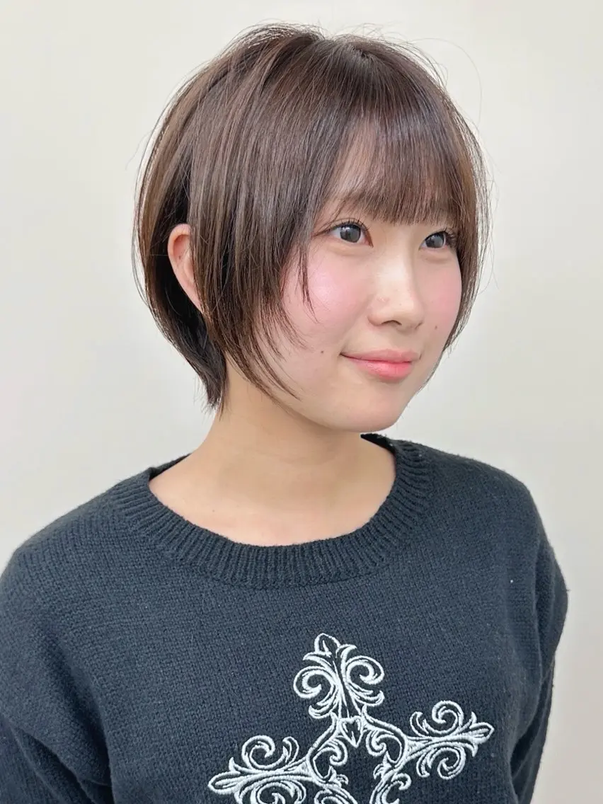 ショート カット トリートメント ボブ/ゆるふわ ボブパーマ/とういのヘアスタイル