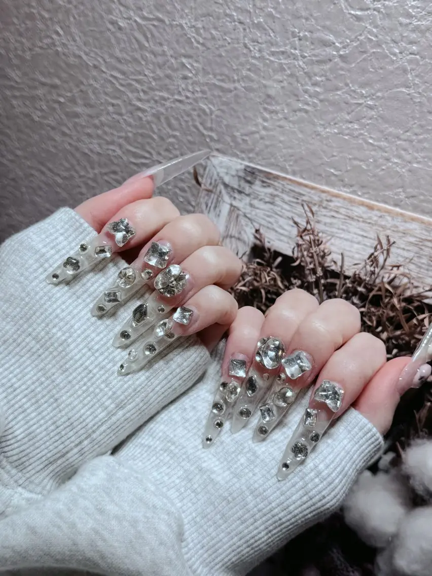 ネイル アートネイル フットネイル ジェルネイル ハート マグネットネイル Babarla Nailのネイルデザイン