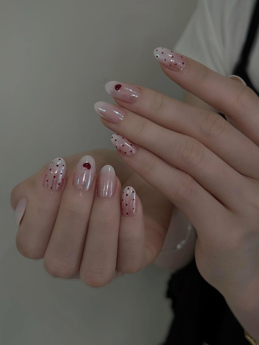 ネイル オーロラネイル 氷ネイル・うるうるネイル 韓国ネイル 水色 夏ネイル ハンドネイル キラキメ 博多nail💅のネイルデザイン