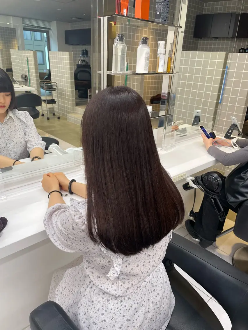 ロング カラー ヘアアレンジ ヘアカラー トリートメント ヘアセット 💗横浜美容室 💗HARUNAのヘアスタイル
