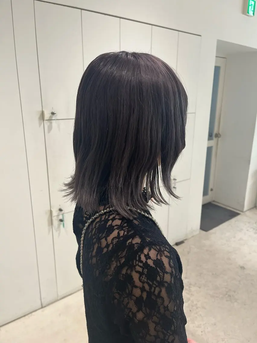 ミディアム 透明感color ˚✧₊amuのヘアスタイル