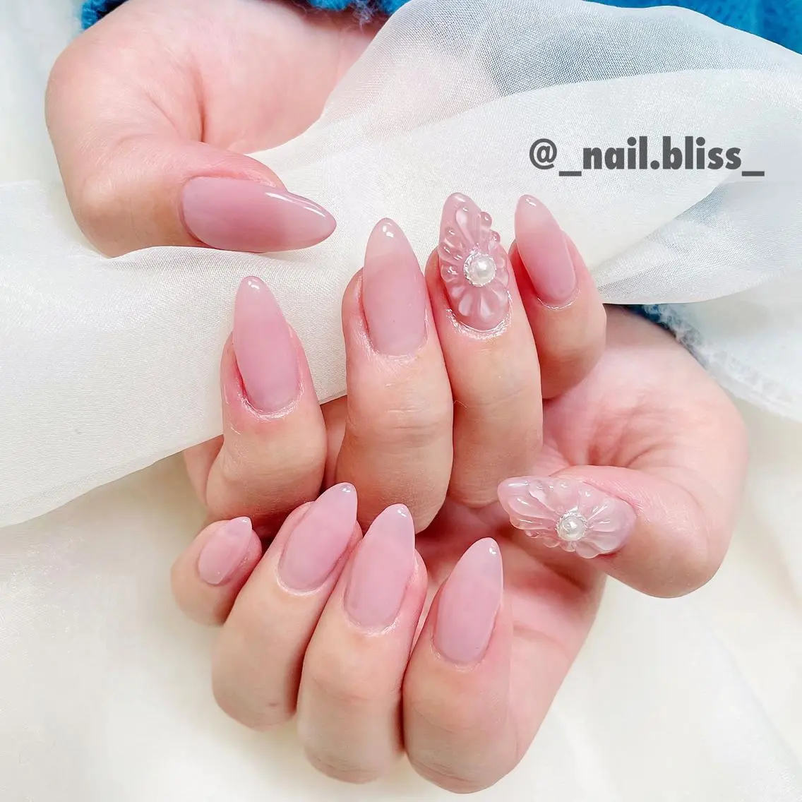 ネイル フラワーネイル ハンドネイル NAIL BLISSのネイルデザイン