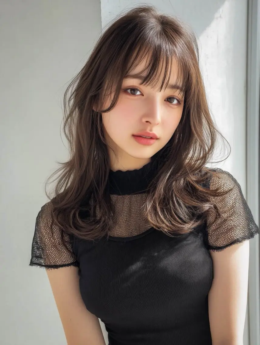 カット＋最新髪質改善カラー＋オージュアトリートメントの写真
