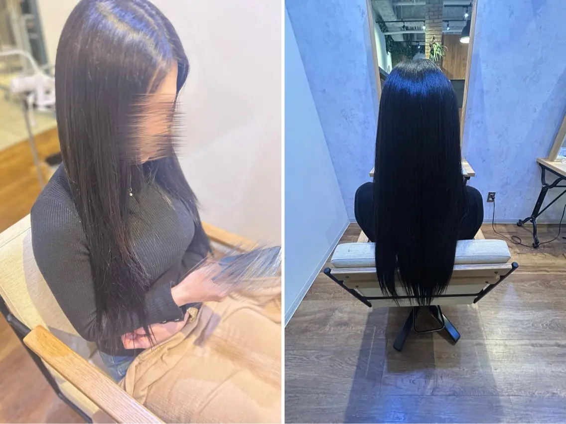 ロング 尾崎 恭子のヘアスタイル