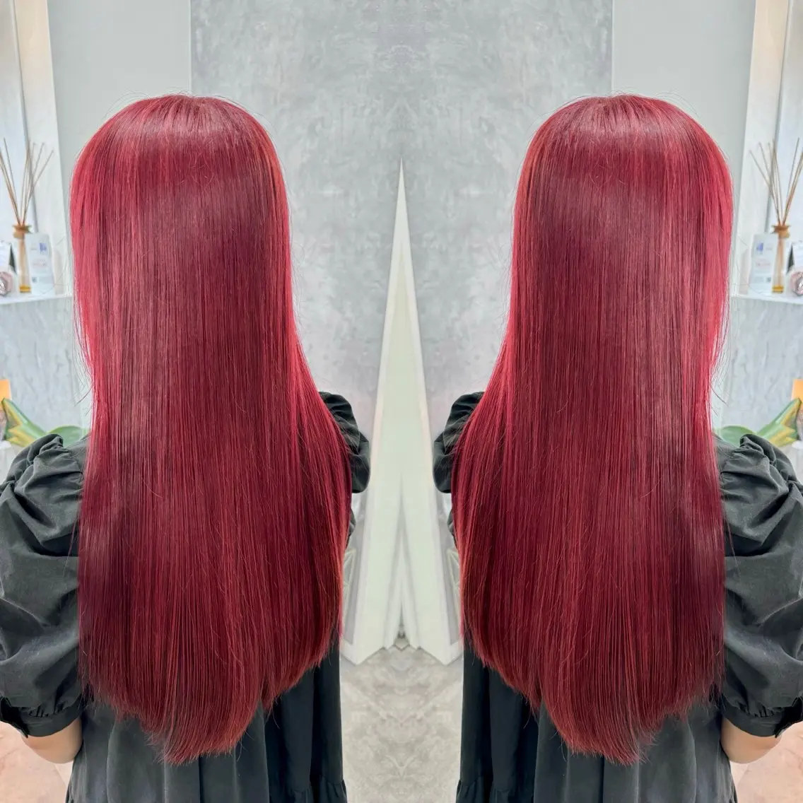 ロング カラー カット ヘアカラー トリートメント 髪質改善🪞 美髪縮毛矯正🪞城のヘアスタイル