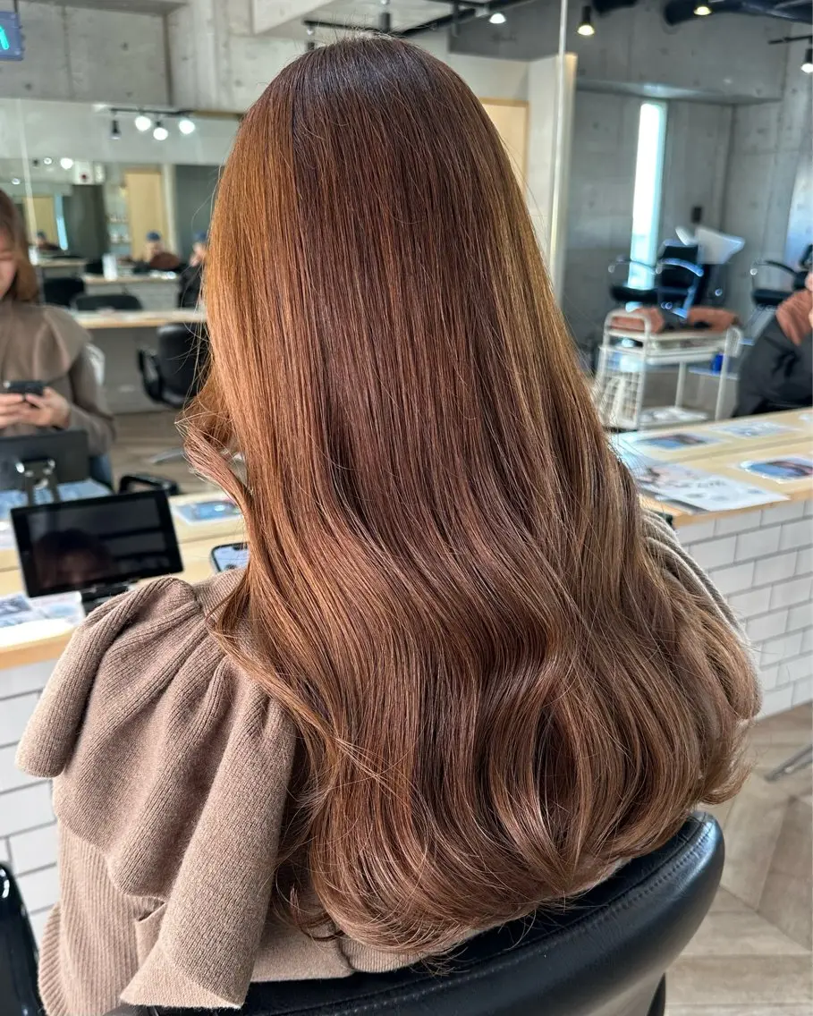 カラー ベージュカラー カット ヘアカラー Angelica 内海 遥奈のヘアスタイル