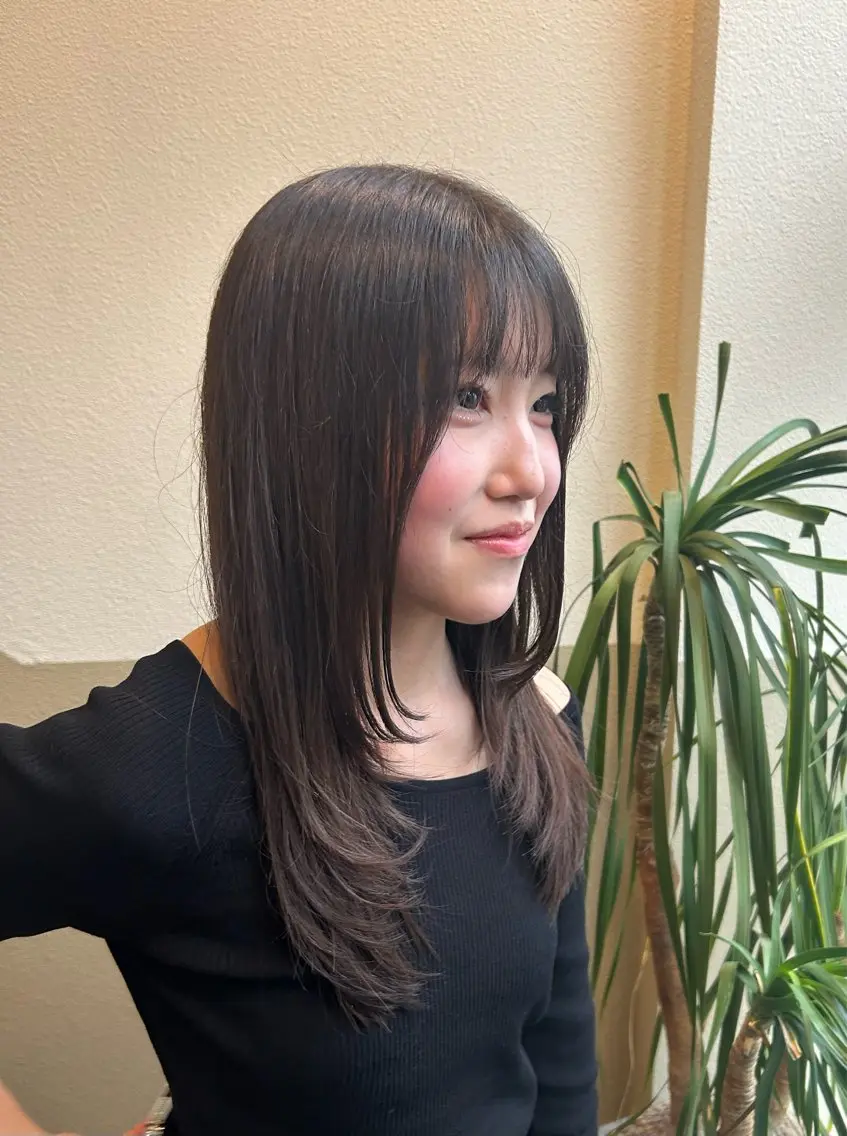セミロング カット ヘアカラー トリートメント レイヤー/髪質改善/ ボブ/井上　陽のヘアスタイル