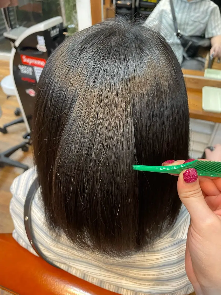 パーマ 縮毛矯正 大山 怜菜のヘアスタイル