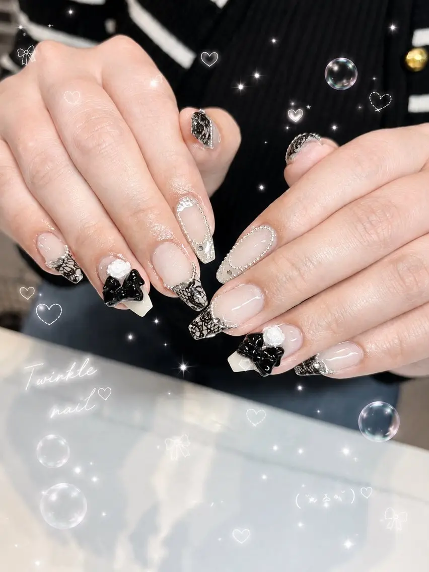 ネイル アートネイル ワンホンネイル ハンドネイル nailsalon popoのネイルデザイン