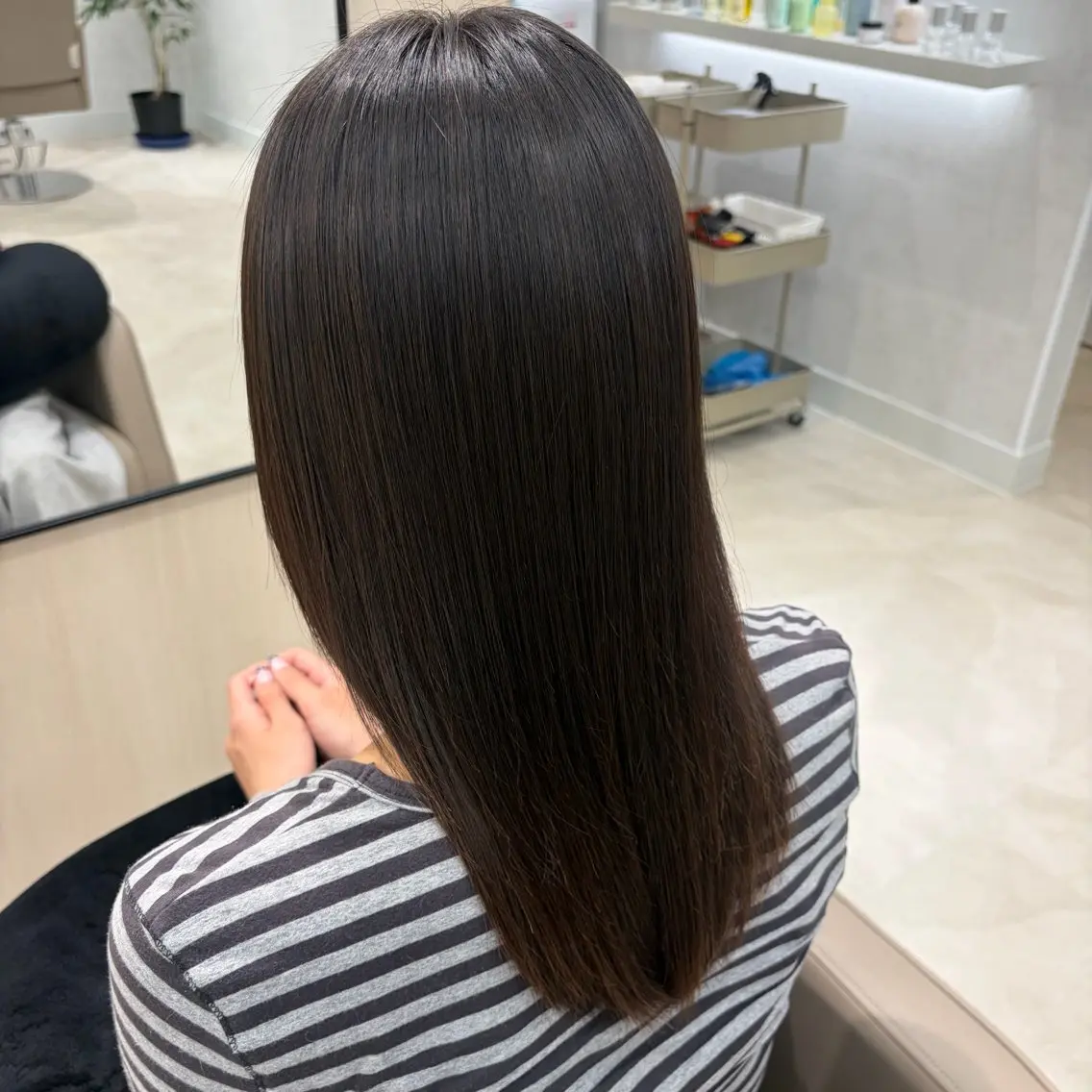 ロング 縮毛矯正 トリートメント 艶髪/髪質改善/ まりなのヘアスタイル
