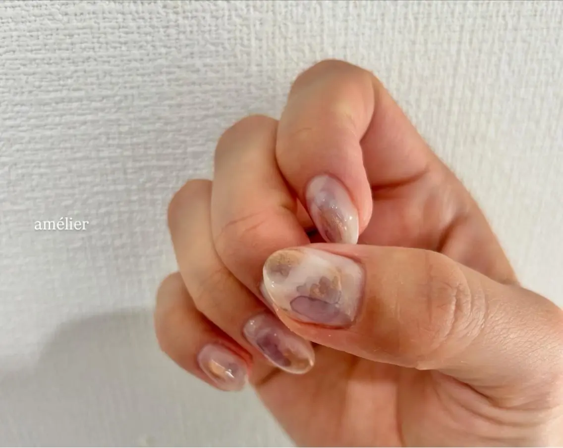 ネイル ニュアンスネイル ハンドネイル amélier ꕁアメリエꕁのネイルデザイン