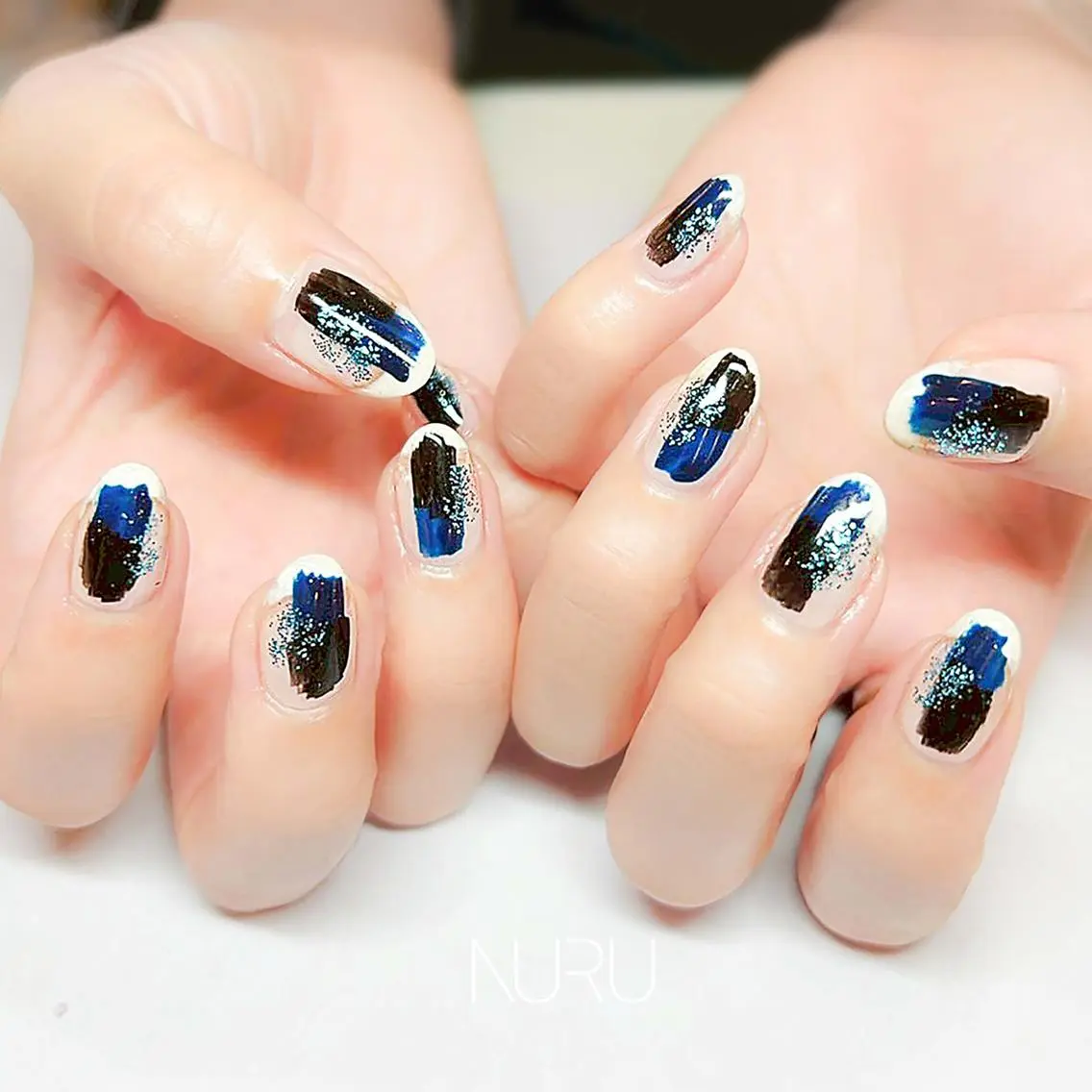 ネイル クリアネイル ニュアンスネイル ハンドネイル NURU NAIL ヌルネイル新宿のネイルデザイン