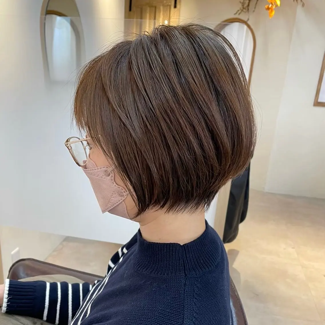 ショート カラー こうら かすみのヘアスタイル